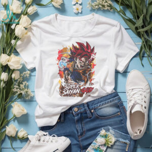 Goku Super Saiyan God Graphic White T Shirt Dragon Ball Z Anime T Shirt
