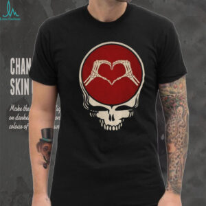 Grateful Dead skull heart hand Valentines Jerry Garcia Bob Weir shirt