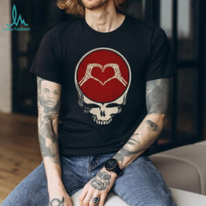 Grateful Dead skull heart hand Valentines Jerry Garcia Bob Weir shirt