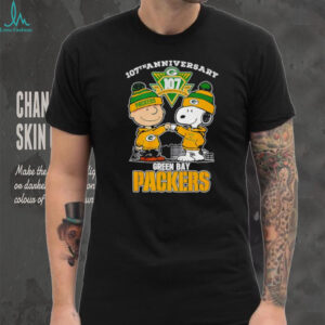 Green Bay Packers 107th Anniversary 1919 2026 Snoopy Peanuts shirt
