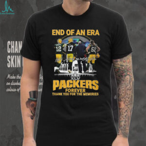 Green Bay Packers End of an Era Forever Thank You For The Memories T Shirt