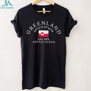Greenland Arctic Ocean Est 1979 National Flag T Shirt
