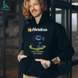 Hardees Stitch Toothless Stay Different Stay Weird Graphic Tee