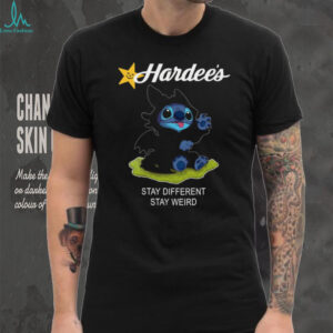 Hardees Stitch Toothless Stay Different Stay Weird Graphic Tee