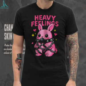 Heavy Feelings Pink Bunny Bondage Pastel Goth Aesthetic Tee Heavy Feelings Pink Bunny Bondage Pastel Goth Aesthetic Tee