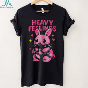 Heavy Feelings Pink Bunny Bondage Pastel Goth Aesthetic Tee