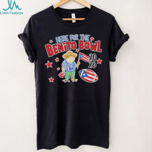 Here For The Benito Bowl 2026 Puerto Rico Coqui Frog Football Tee