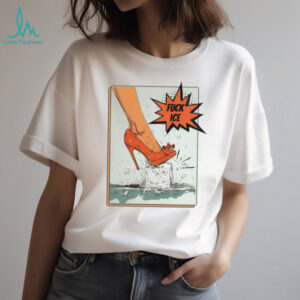 High Heel Crushing Ice Cube Pop Art Comic Style T Shirt