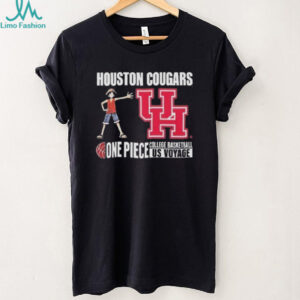 Houston Cougars X One Piece College Basketball US Voyage 2026 Unisex T shirt
