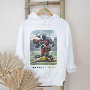 Houston Texans vs Pittsburgh Steelers Bull vs Steel Worker Game Day Graphic T Shirt