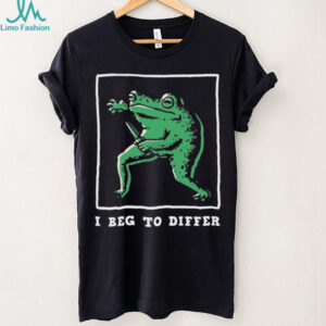 “I Beg To Differ” Knife Wielding Frog Meme Streetwear Graphic Tee