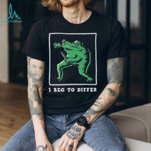 “I Beg To Differ” Knife Wielding Frog Meme Streetwear Graphic Tee