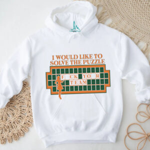 “I Would Like To Solve The Puzzle” Funny Wheel of Fortune Meme T Shirt “I Would Like To Solve The Puzzle” Funny Wheel of Fortune Meme T Shirt