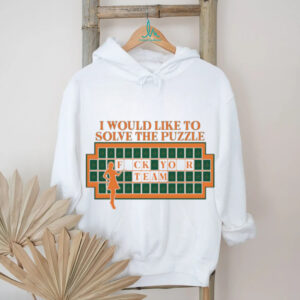 “I Would Like To Solve The Puzzle” Funny Wheel of Fortune Meme T Shirt