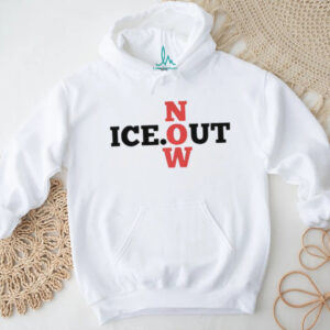 ICE OUT NOW Red and Black Typography Minimalist Graphic Tee