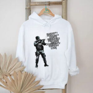 ICE Tactical Officer “Humanity and Love” Word Art Graphic T Shirt