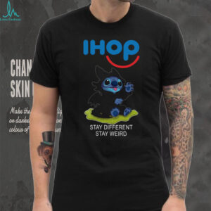 Ihop Stitch Toothless Crossover Stay Different Stay Weird T Shirt