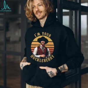 Im Your Huckleberry Retro Sunset Cowboy Tshirt