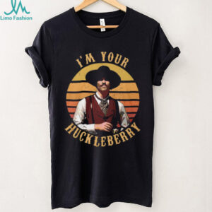 Im Your Huckleberry Retro Sunset Cowboy Tshirt