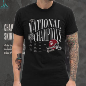 Indiana Hoosiers 2025 National Champions Bracket Schedule Tshirt