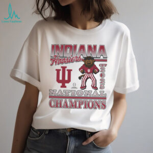 Indiana Hoosiers 2025 National Champions Mascot Cream T Shirt