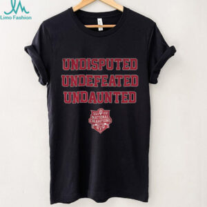 Indiana Hoosiers 2025 National Champions Undisputed Tshirt