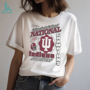 Indiana Hoosiers 2025 National Champions Vintage Cream Tshirt