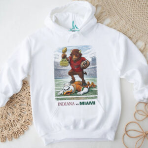 Indiana Hoosiers Bison vs Miami Hurricanes 2026 National Champs Football T Shirt