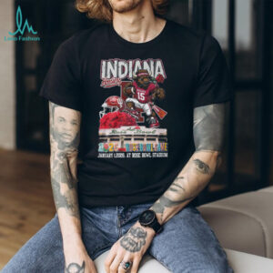 Indiana Hoosiers Black Something Inked 2026 Rose Bowl Champions Bison Stadium CFP T Shirt Indiana Hoosiers Black Something Inked 2026 Rose Bowl Champions Bison Stadium CFP T Shirt