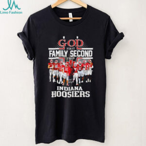 Indiana Hoosiers Football God first family second then Hoosiers signature shirt