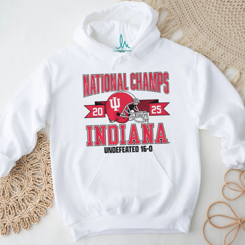 Indiana Hoosiers Football Helmet National Champions 2025 Tee Indiana Hoosiers Football Helmet National Champions 2025 Tee