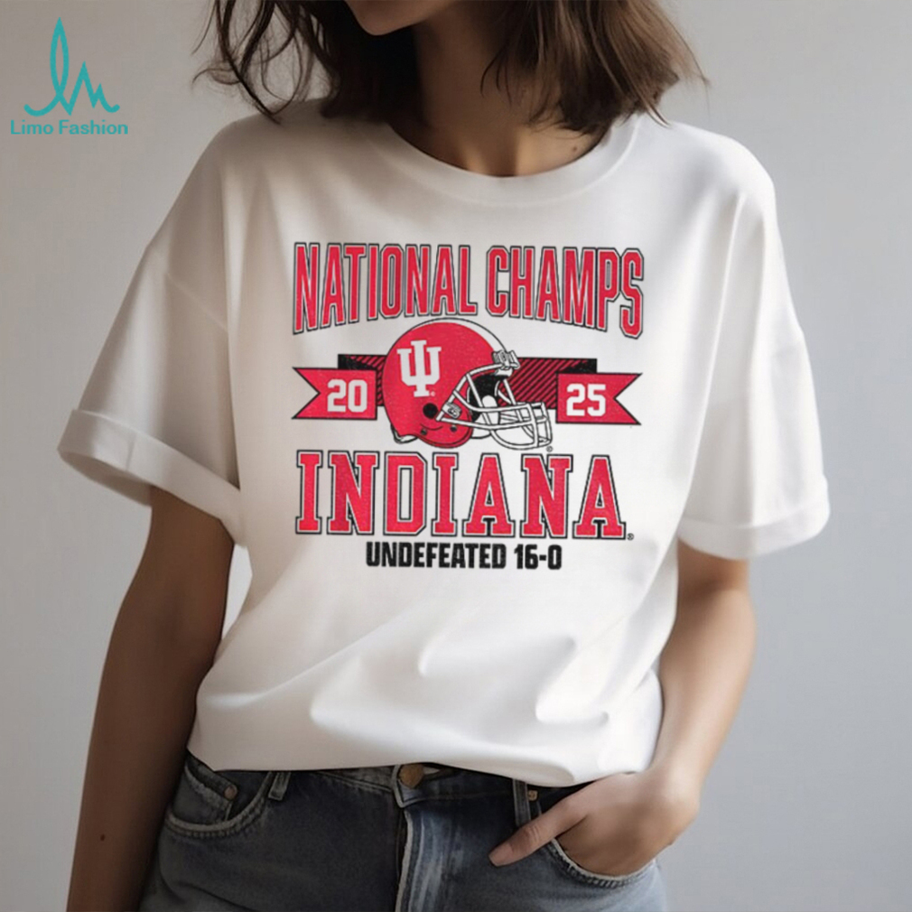 Indiana Hoosiers Football Helmet National Champions 2025 Tee Indiana Hoosiers Football Helmet National Champions 2025 Tee