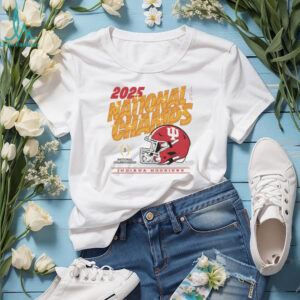 Indiana Hoosiers Football helmet 2025 CFP National Champs gold shirt