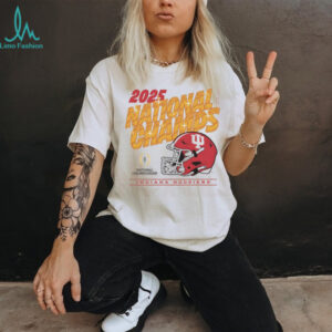 Indiana Hoosiers Football helmet 2025 CFP National Champs gold shirt