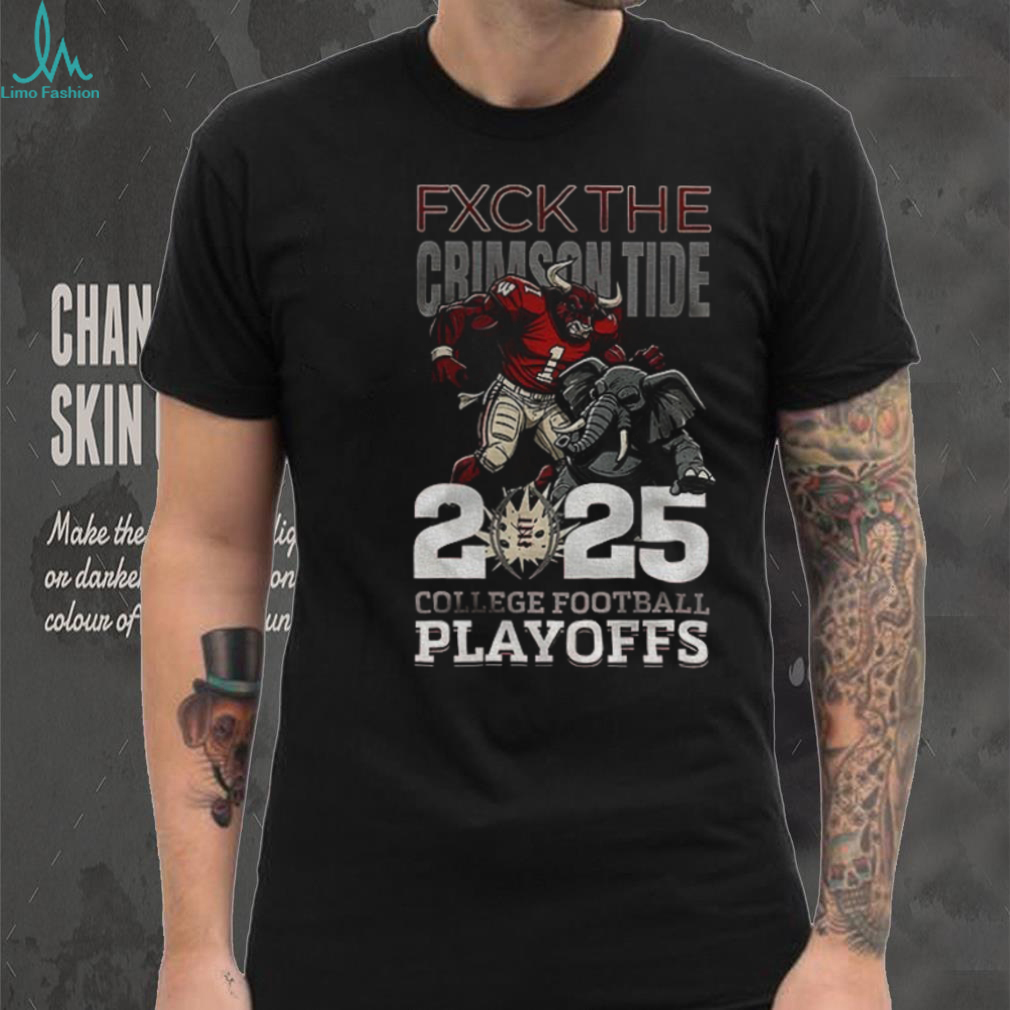 Indiana Hoosiers Fxck The Crimson Tides 2025 College Football Playoffs Mascot shirt Indiana Hoosiers Fxck The Crimson Tides 2025 College Football Playoffs Mascot shirt