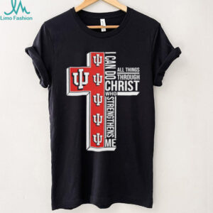 Indiana Hoosiers I can do all things through Christ who strengthens me shirt
