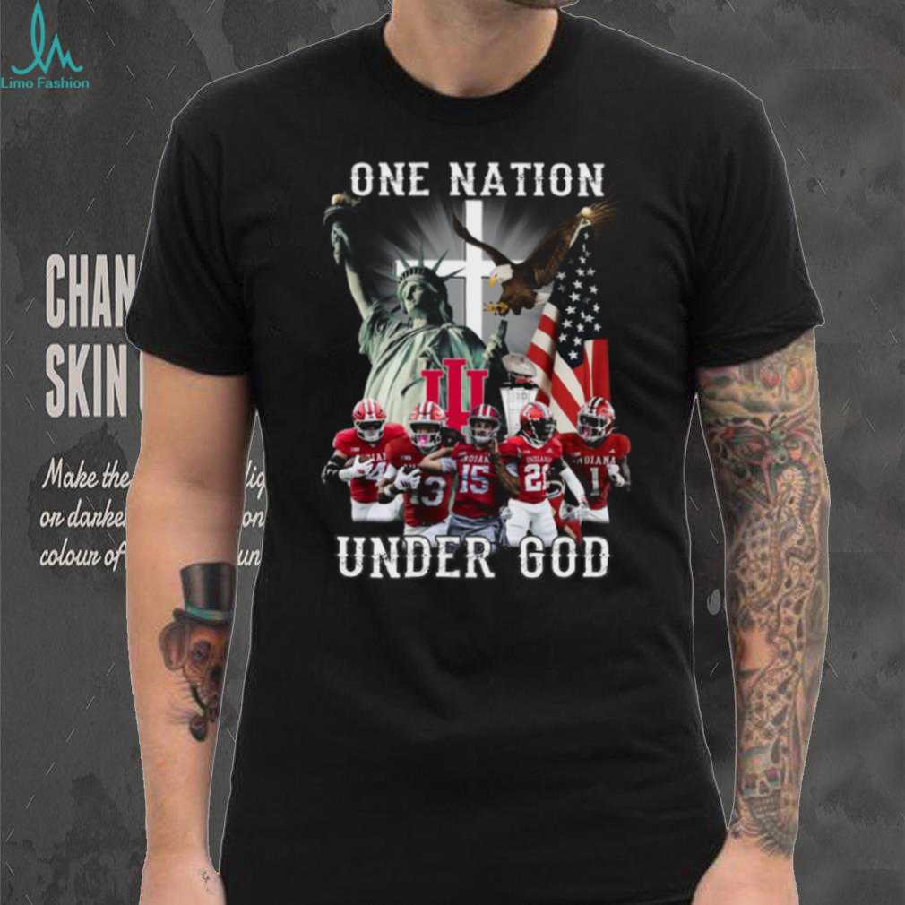 Indiana Hoosiers One Nation Under God Football T Shirt Indiana Hoosiers One Nation Under God Football T Shirt