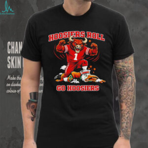 Indiana Hoosiers beat Miami Hurricanes Football mascot Hoosiers Roll Go Hoosiers shirt