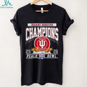 Indiana Hoosiers football 2025 26 Peach Bowl Champions Shirt Indiana Hoosiers football 2025 26 Peach Bowl Champions Shirt
