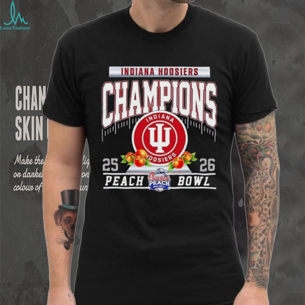 Indiana Hoosiers football 2025 26 Peach Bowl Champions Shirt Indiana Hoosiers football 2025 26 Peach Bowl Champions Shirt