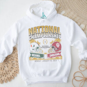 Indiana & Miami CFP National Championship Matchup Shirt Indiana & Miami CFP National Championship Matchup Shirt