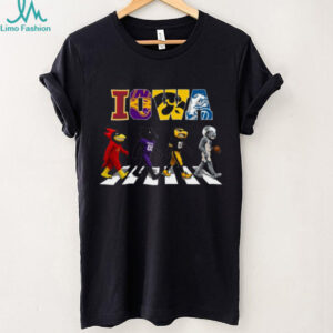 Iowa Mascots Abbey Road Parody T Shirt