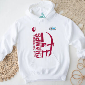 Iu Hoosiers 2025 Big Ten Conference Champs Grey Tee Iu Hoosiers 2025 Big Ten Conference Champs Grey Tee
