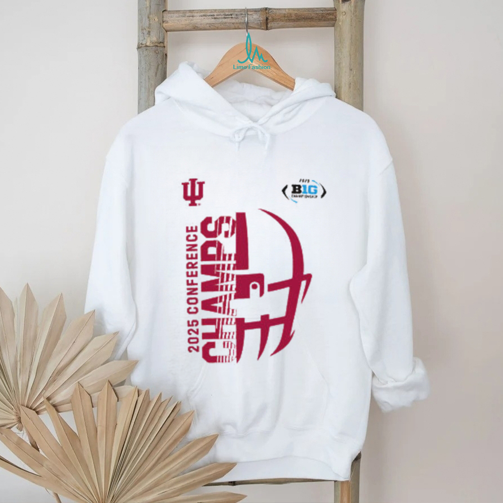 Iu Hoosiers 2025 Big Ten Conference Champs Grey Tee Iu Hoosiers 2025 Big Ten Conference Champs Grey Tee