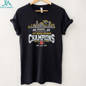 Jacksonville Jaguars 2025 AFC South Division Champions Skyline T shirt Jacksonville Jaguars 2025 AFC South Division Champions Skyline T shirt