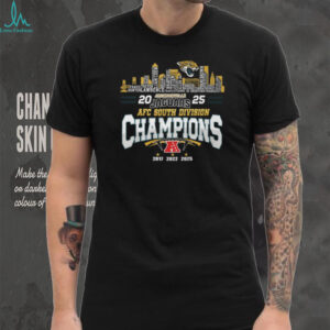 Jacksonville Jaguars 2025 AFC South Division Champions Skyline T shirt
