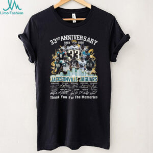 Jacksonville Jaguars 33rd Anniversary 1993 2026 T Shirt Jacksonville Jaguars 33rd Anniversary 1993 2026 T Shirt