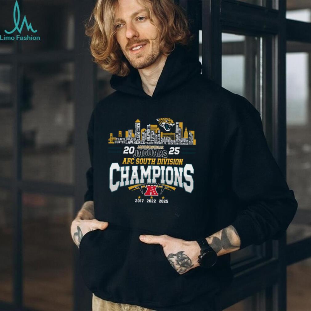 Jacksonville Jaguars AFC South Division Champions 2017 2022 2025 T Shirt Jacksonville Jaguars AFC South Division Champions 2017 2022 2025 T Shirt