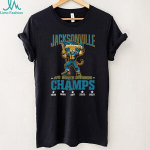 Jacksonville Jaguars NFL Football AFC South Division Champs 1998 2025 shirt Jacksonville Jaguars NFL Football AFC South Division Champs 1998 2025 shirt