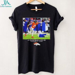 Jaquan Mcmillian Denver Broncos Nfl Playoffs January 17 2026 T Shirt